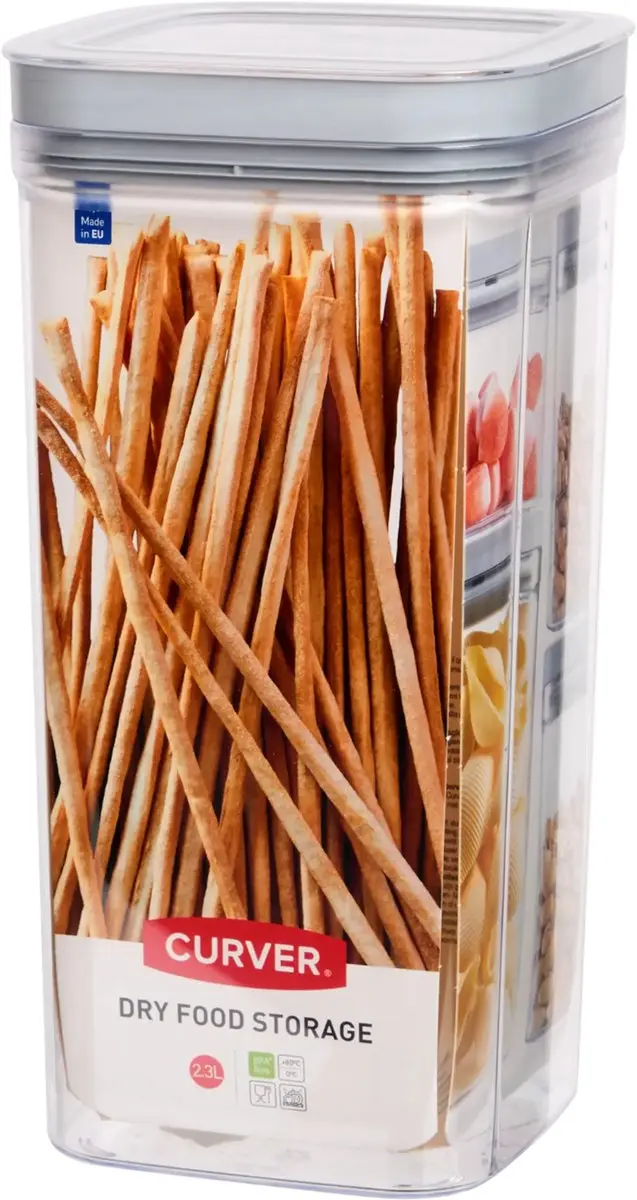 Curver Vershouddoos Dry Food Storage 2,3L - 2 Stuks - Transparant