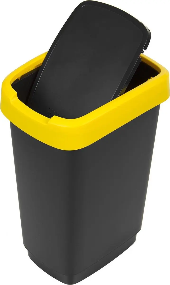 Rotho Twist Sorteerafvalbakken 3x25L - Zwart - afbeelding 6 van 6