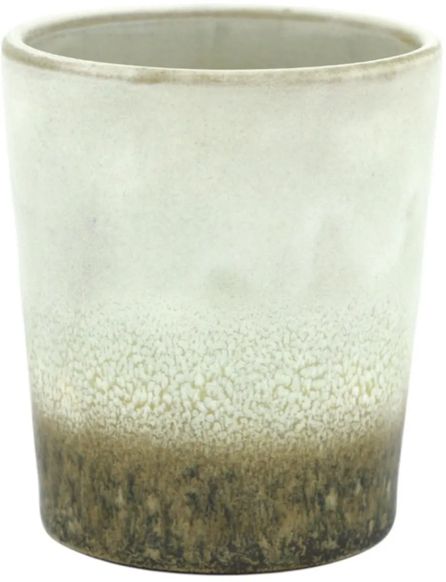 Home Society Theeset Keramiek - 750ml - 2 Mokken - Wit/Bruin