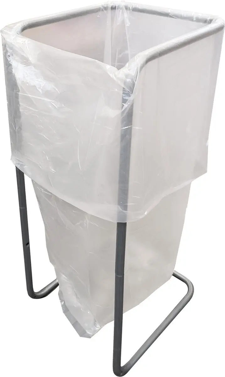 Kortpack Afvalzakhouder 400L - Zilver - 10 Zakken