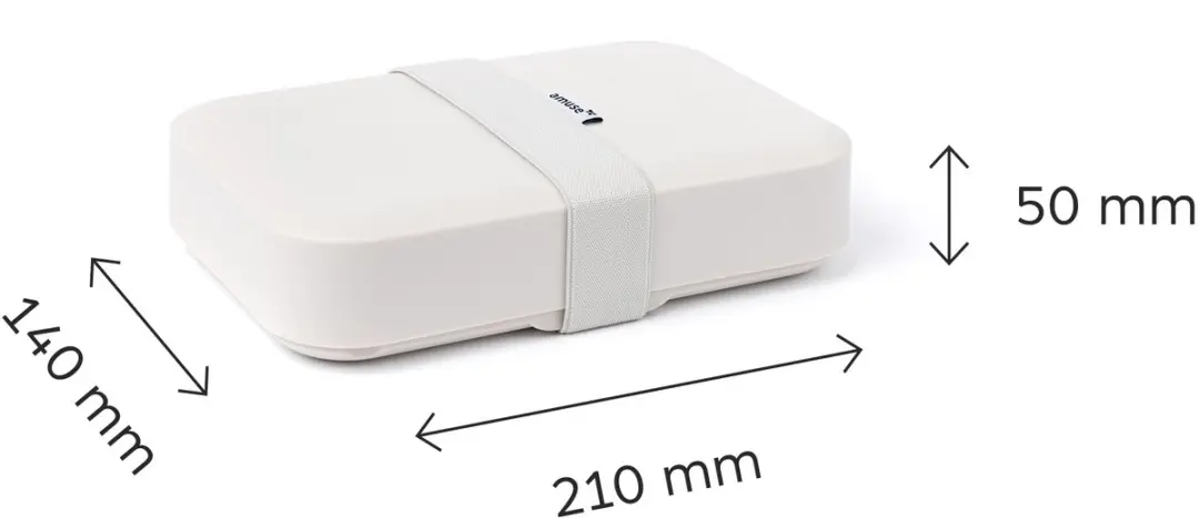 Amuse Lunchbox Large Oat 900ml - 3-delig - BPA-vrij