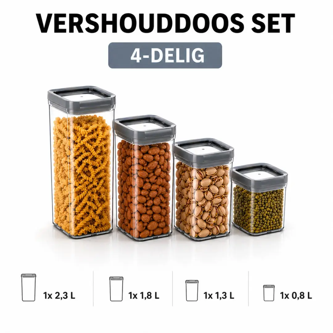 Curver Vershouddoos Set 4-delig