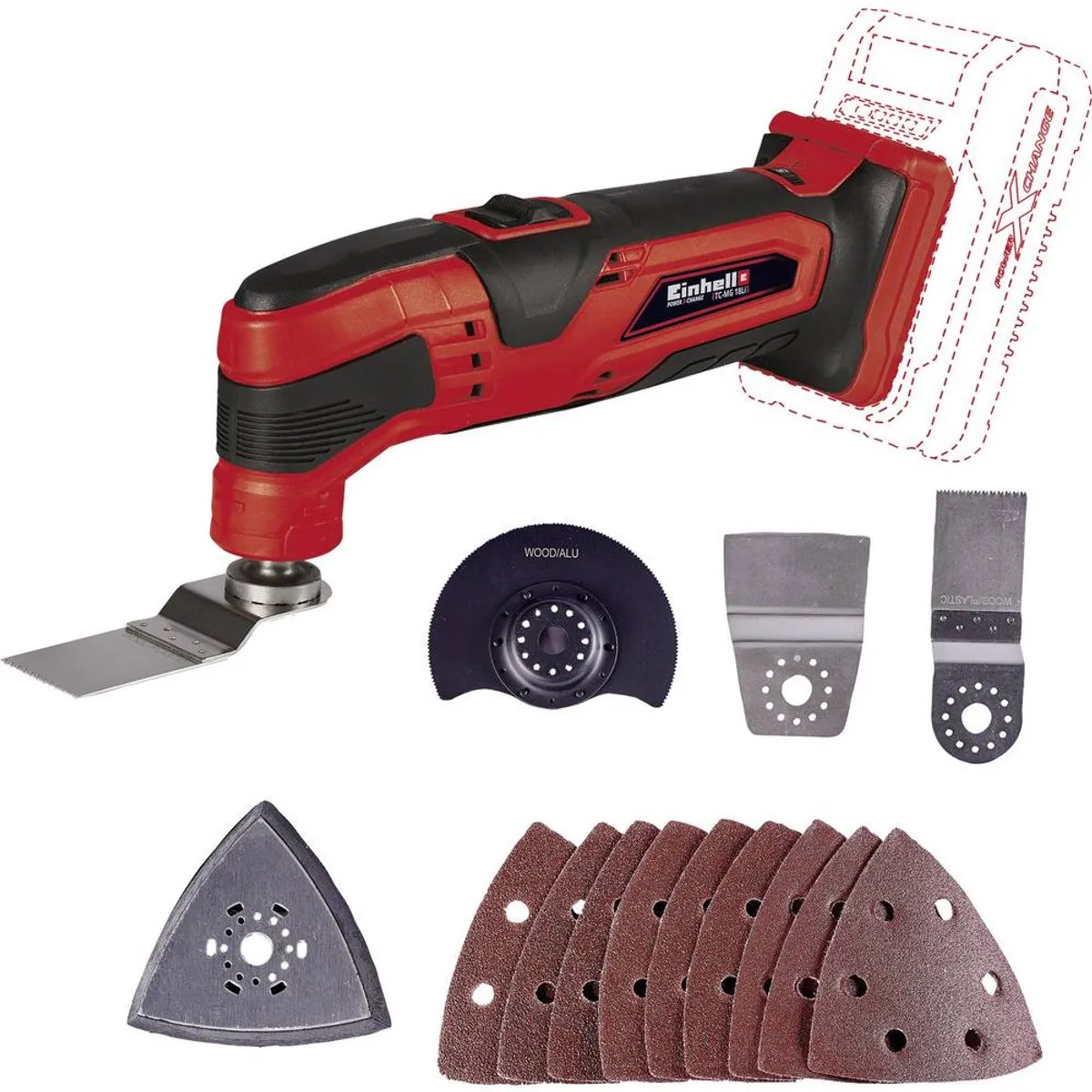 Einhell Accu Multitool TC-MG 18 Li Solo 4465170