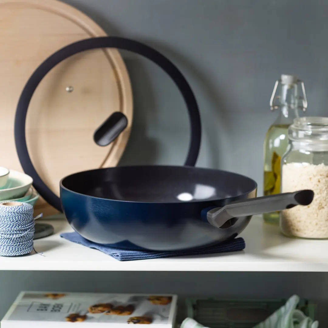 BK Enjoy Wokpan 28cm - 4.2L - Oxford Blue