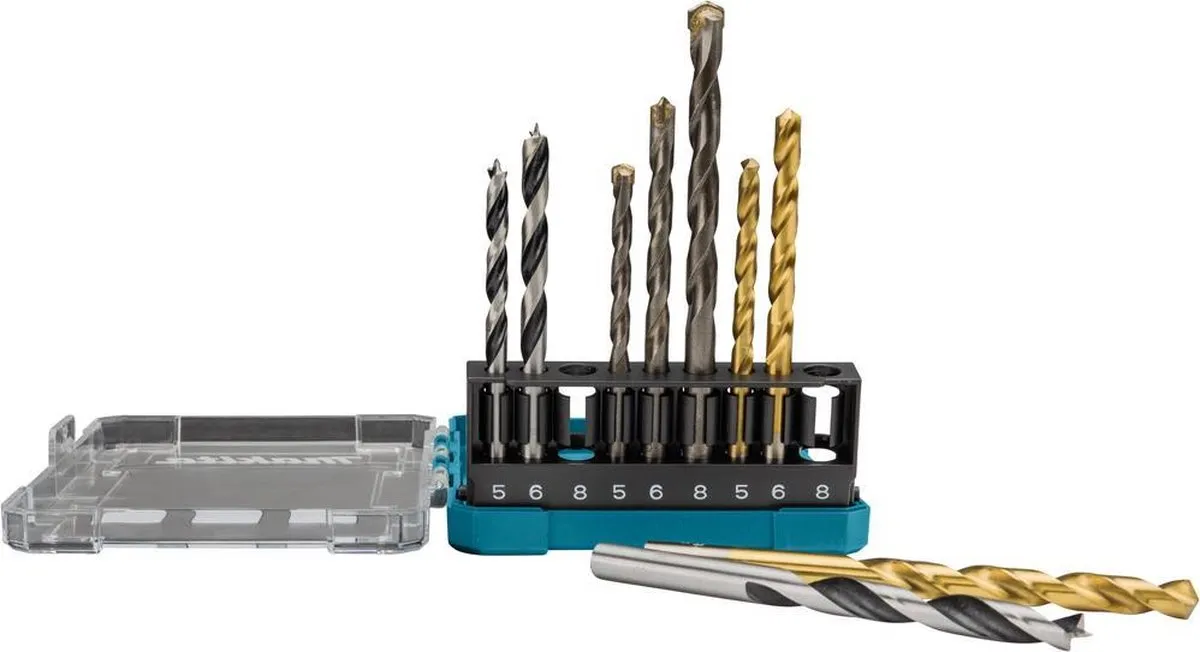 Makita D-71962 Boorassortiment 9 Stuks