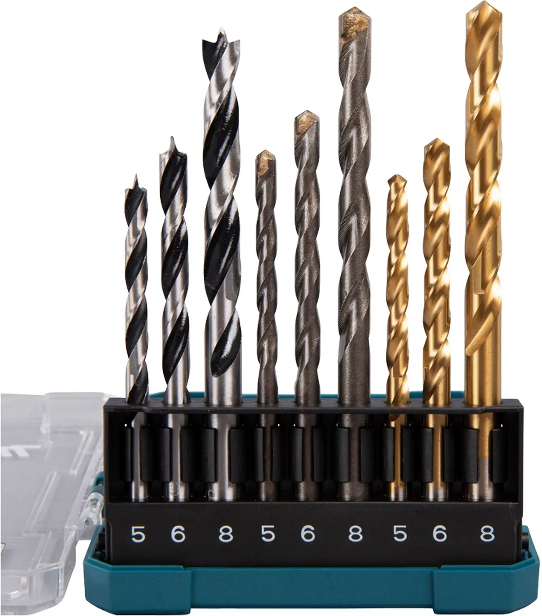 Makita D-71962 Boorassortiment 9 Stuks