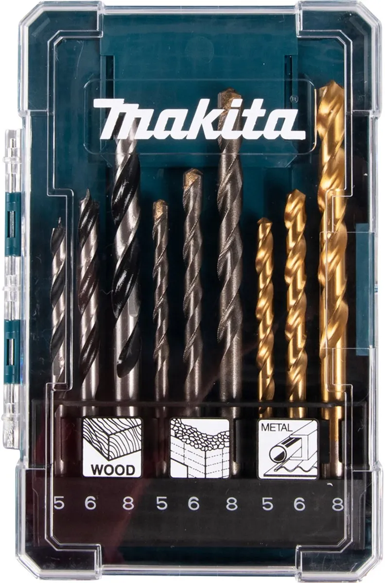 Makita D-71962 Boorassortiment 9 Stuks - afbeelding 6 van 6