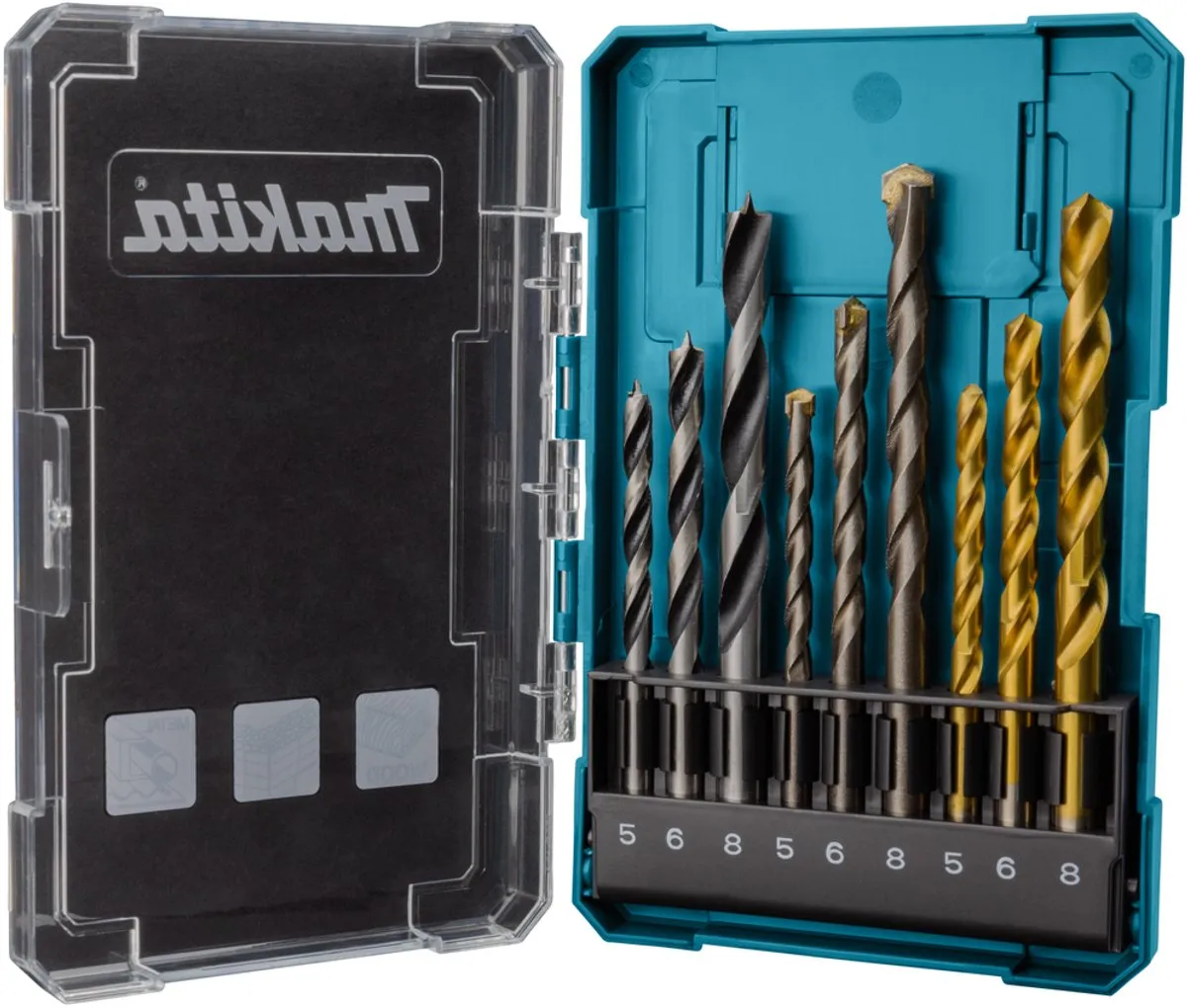 Makita D-71962 Boorassortiment 9 Stuks