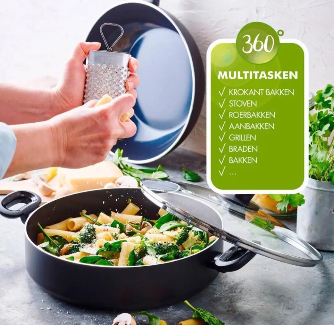 GreenPan Torino Braadpan 28cm - CC001692-001 - Zwart