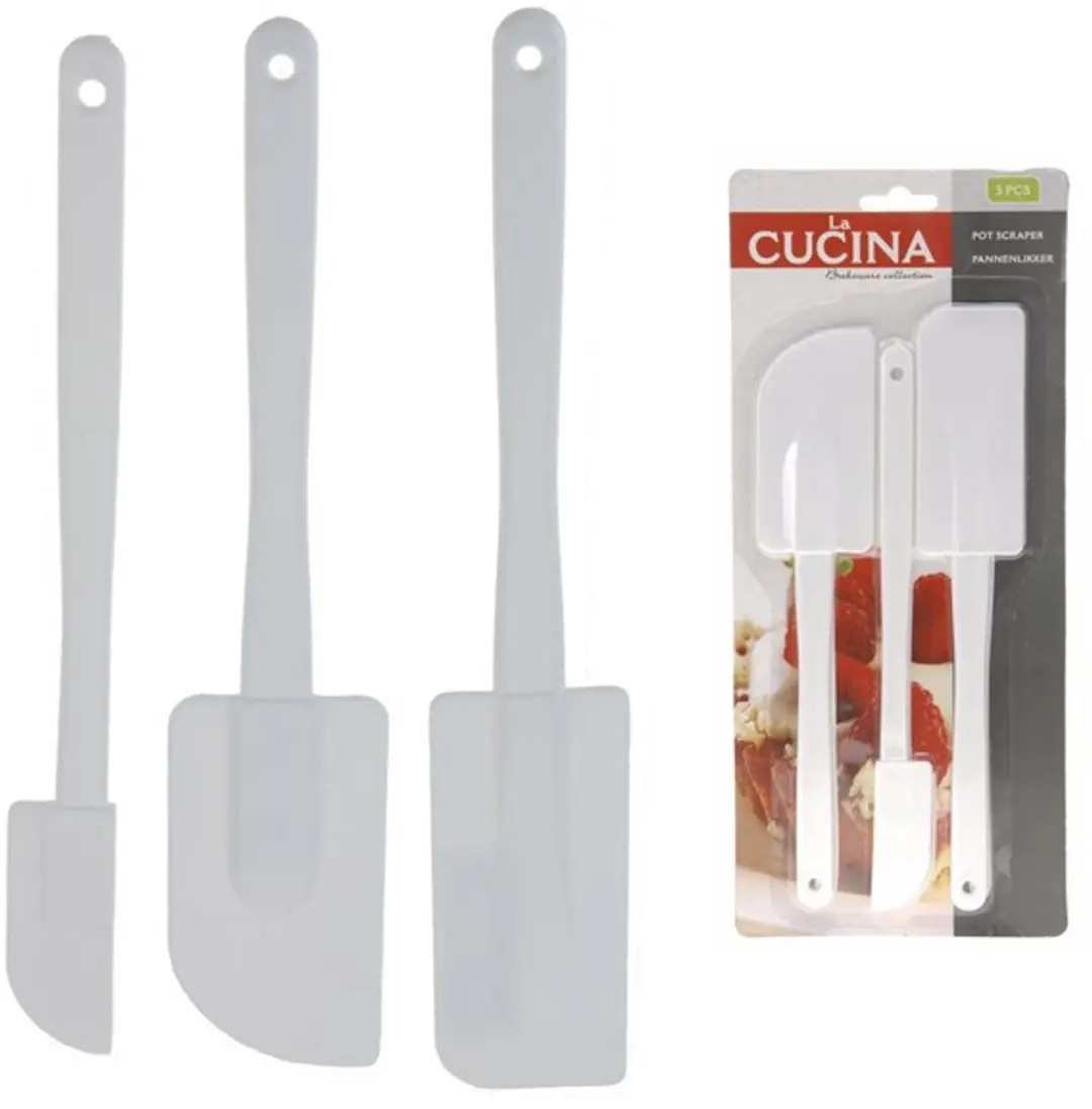 La Cucina Pannenlikker Set - 3 Stuks Wit