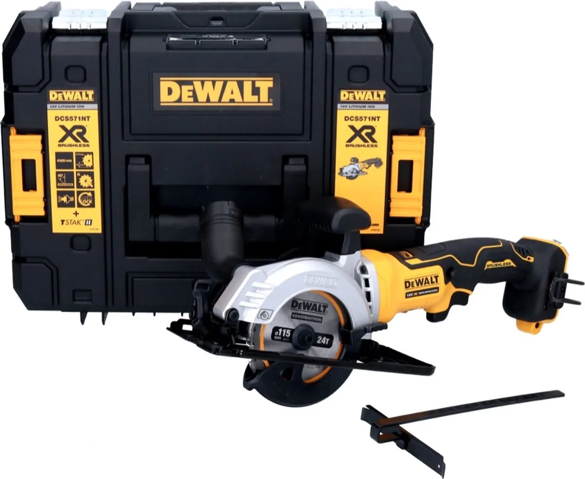 DeWalt DCS571NT Accu Cirkelzaag 18V - 115mm - afbeelding 6 van 6