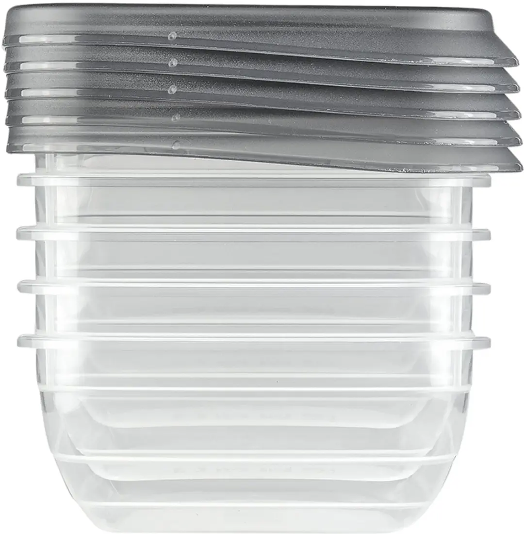 Curver Vedo Vershoudbakjes Set 5x0,5L - 2,5L - Transparant