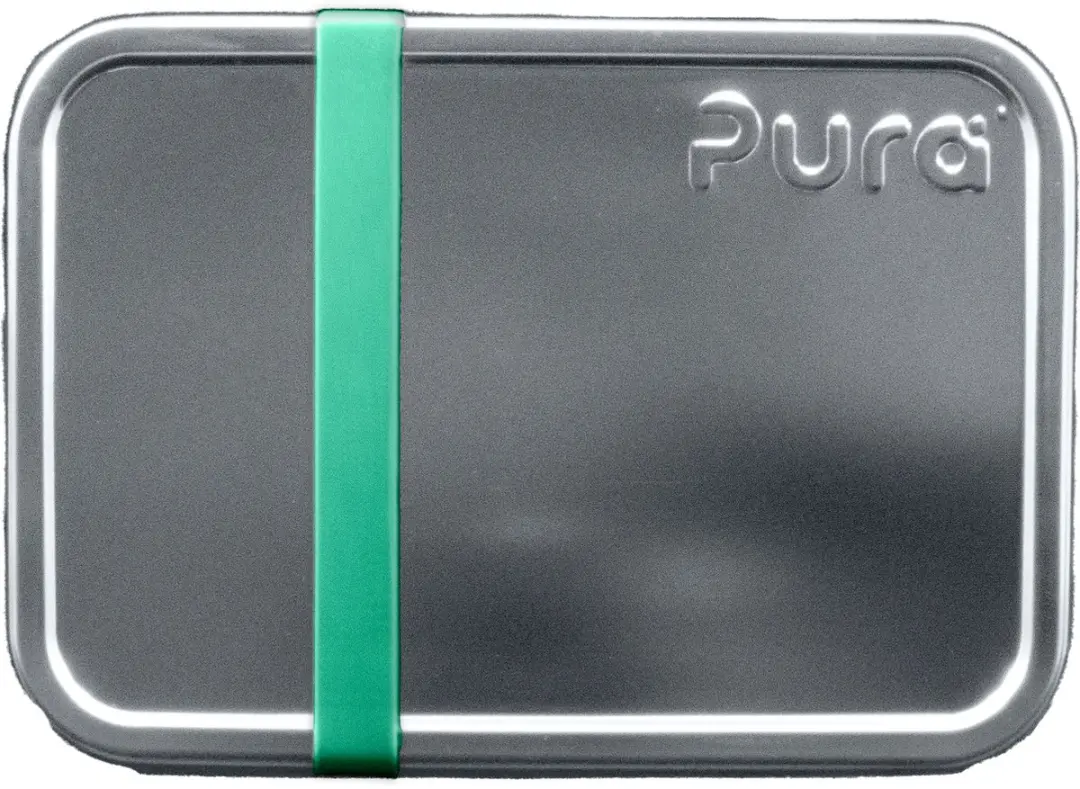 Pura Lunchbox LFC-L - RVS - 0.8L - 2 Vakken - Zilver