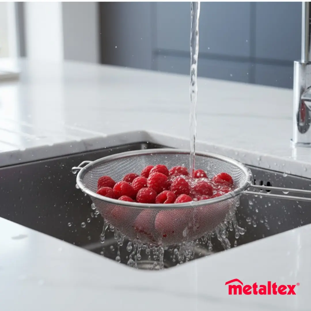 Metaltex Keukenzeef RVS 20cm - Fijnmazig - Multi
