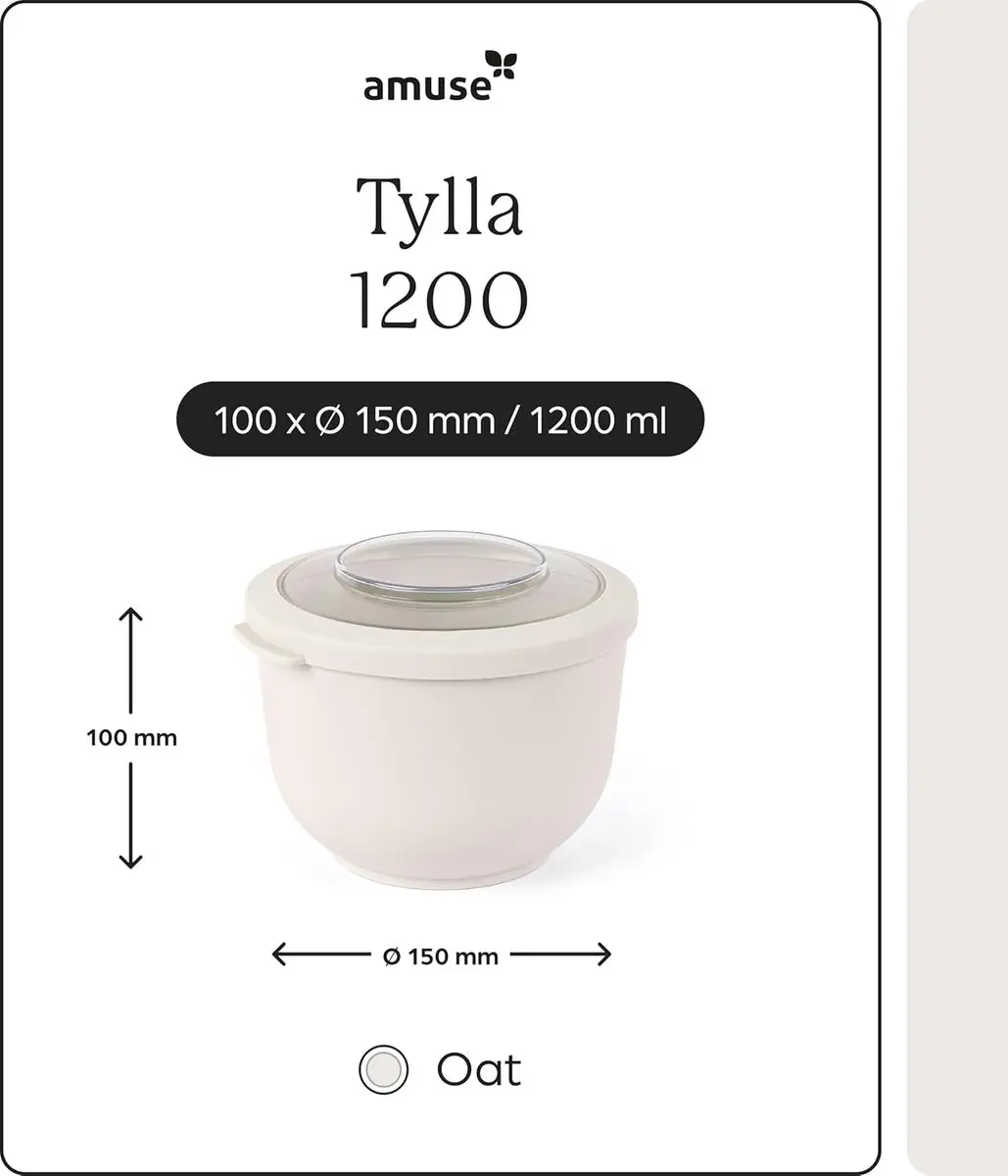 Amuse Tylla Oat Lunchbox 1200ml - 2-delig