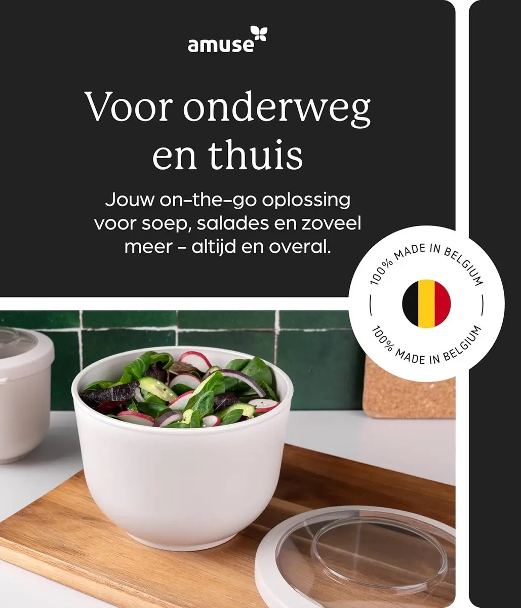 Amuse Tylla Oat Lunchbox 1200ml - 2-delig