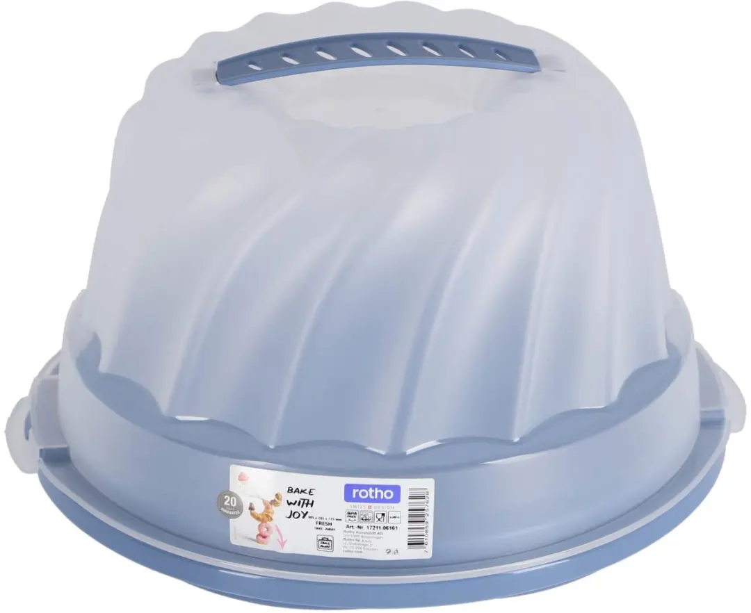 Rotho Fresh Cakedoos Tulband 4L - Horizonblauw