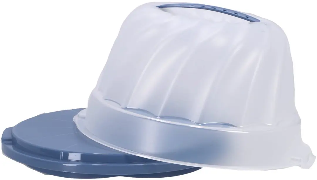 Rotho Fresh Cakedoos Tulband 4L - Horizonblauw - afbeelding 6 van 6