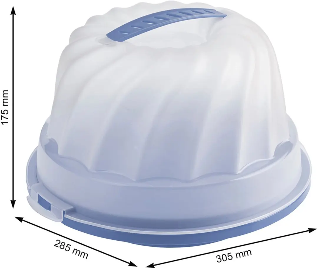 Rotho Fresh Cakedoos Tulband 4L - Horizonblauw