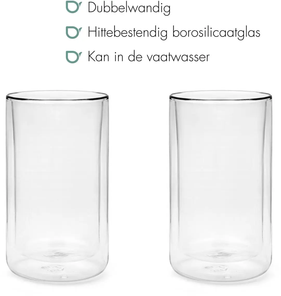 Bredemeijer San Remo Dubbelwandige Glazen 400ml - 2 Stuks
