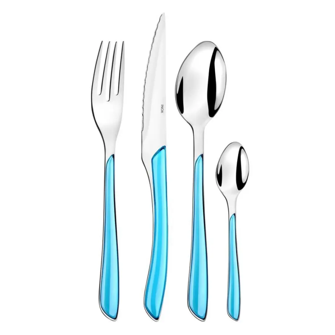 Amefa Eclat Bestekset 24-delig - Turquoise - 4 Personen