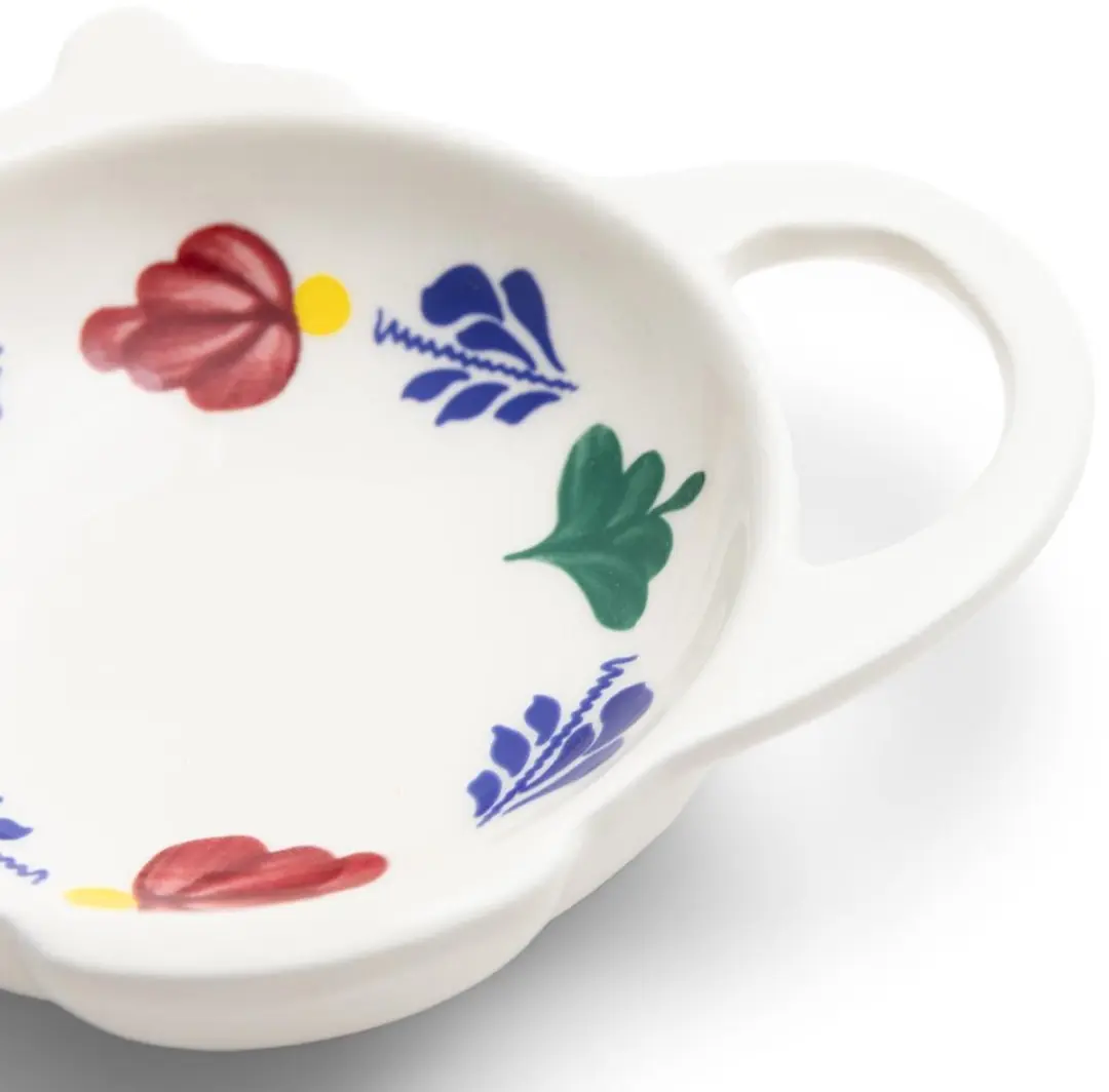 Royal Boch Boerenbont Theetip 8cm - Wit