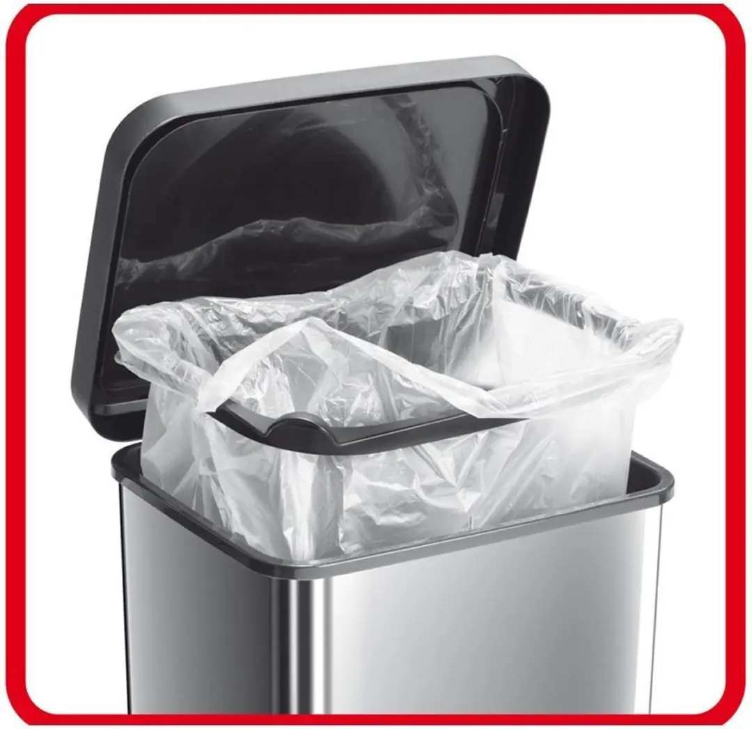 Rotho Paso Pedalemmer 20L - Donker zilvermetallic