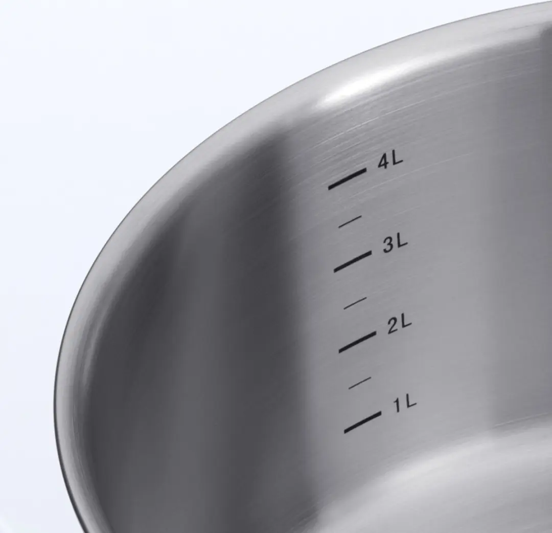 BK Excellent RVS Soeppan Ø24cm 5.0L - Inductie - Zilver