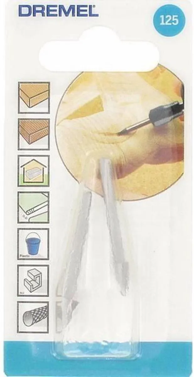 Dremel 125 Hogesnelheidsfrees 6,4mm - 2 Stuks