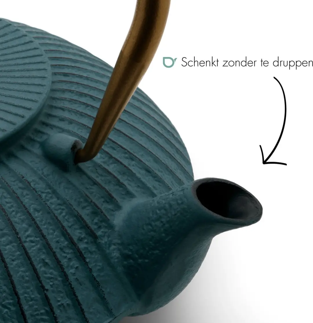 Bredemeijer Theepot Linhai 1,1L Gietijzer - Blauw