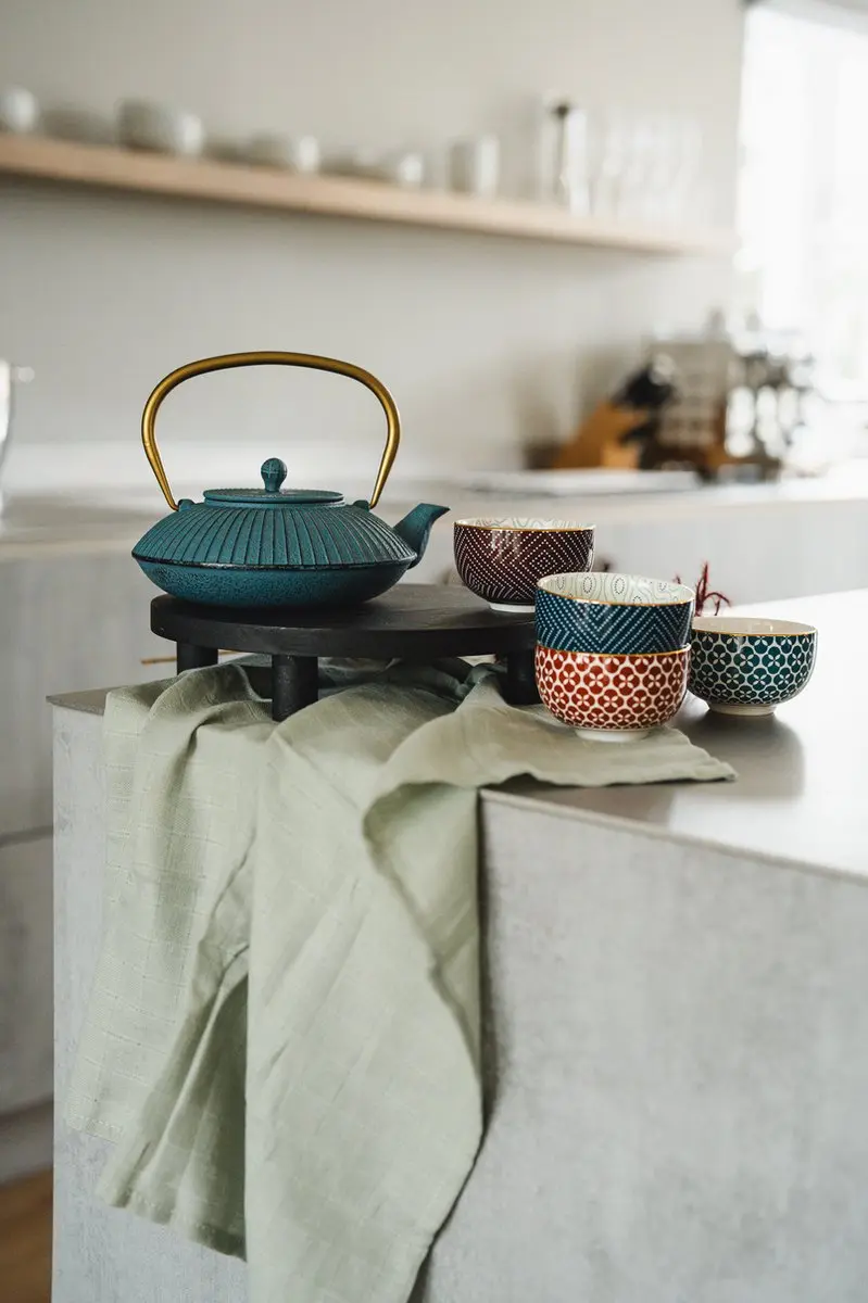 Bredemeijer Theepot Linhai 1,1L Gietijzer - Blauw - afbeelding 6 van 6
