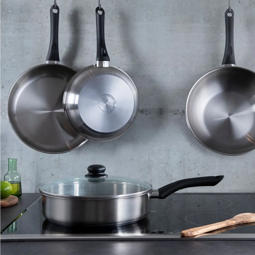 BK Bold Koekenpan 24cm Inductie - RVS - Ovenbestendig 160°C - Zilver - afbeelding 6 van 6