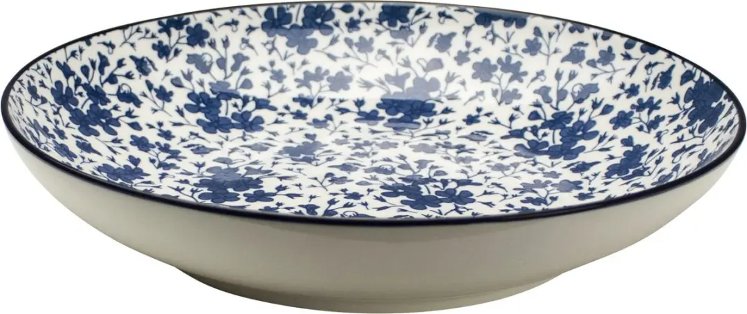 Gusta Pastabord Floral Out of the Blue - Ø21,5cm - Porselein