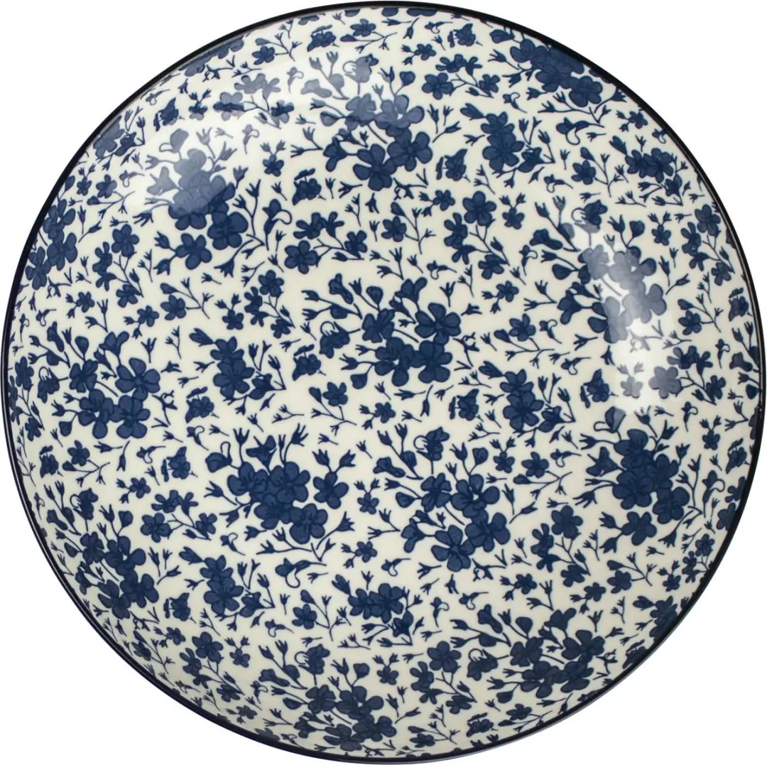 Gusta Pastabord Floral Out of the Blue - Ø21,5cm - Porselein