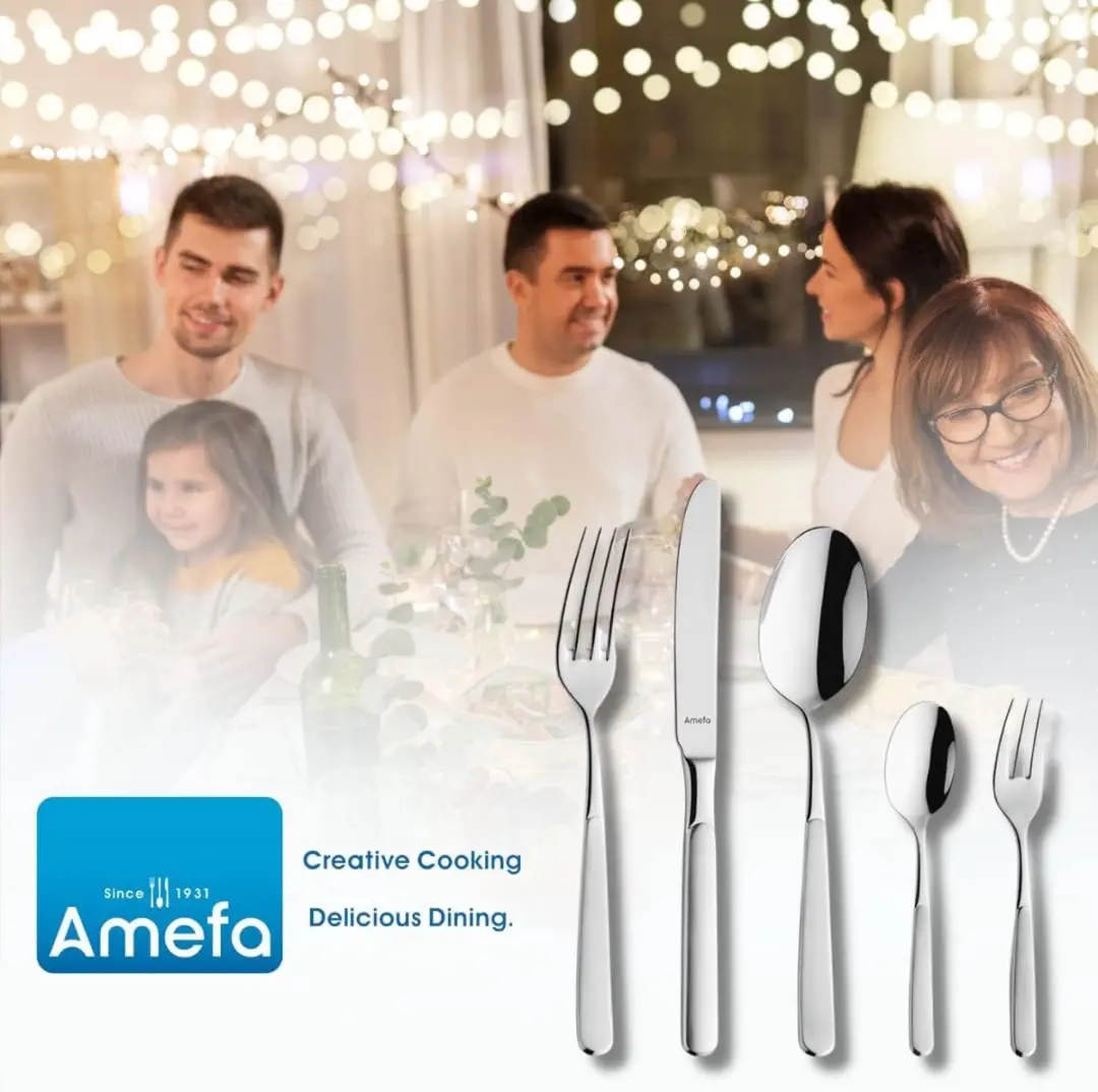 Amefa Satina Bestekset 60-delig - 6 Personen - Zilver