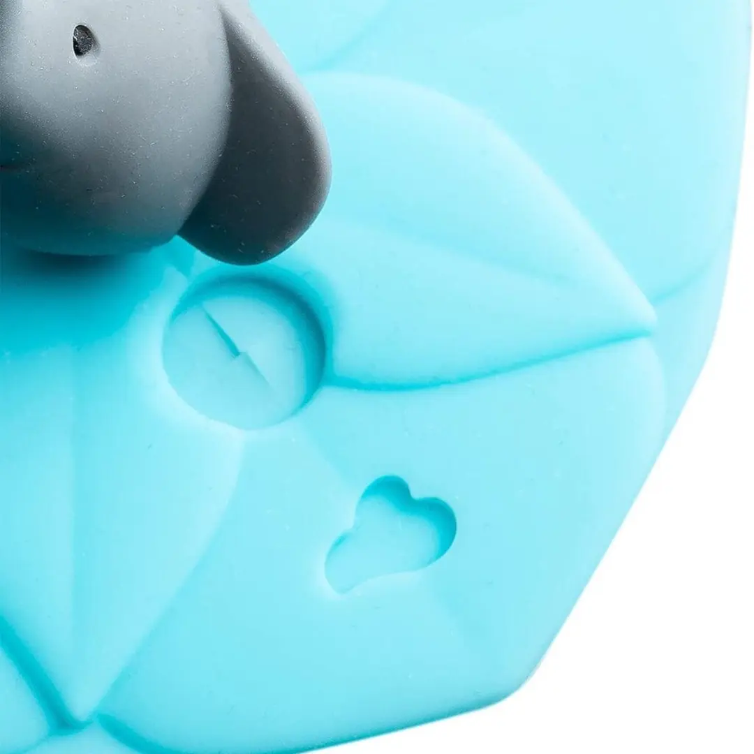Leonardo Bambini Drinkglas Deksel Olifant - Turquoise 039741