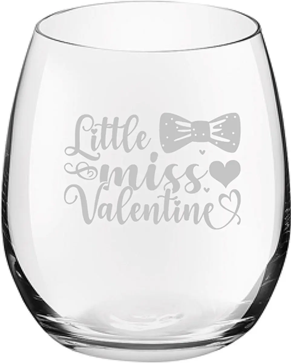 Royal Leerdam Little miss valentine Gegraveerd Drinkglas 39cl