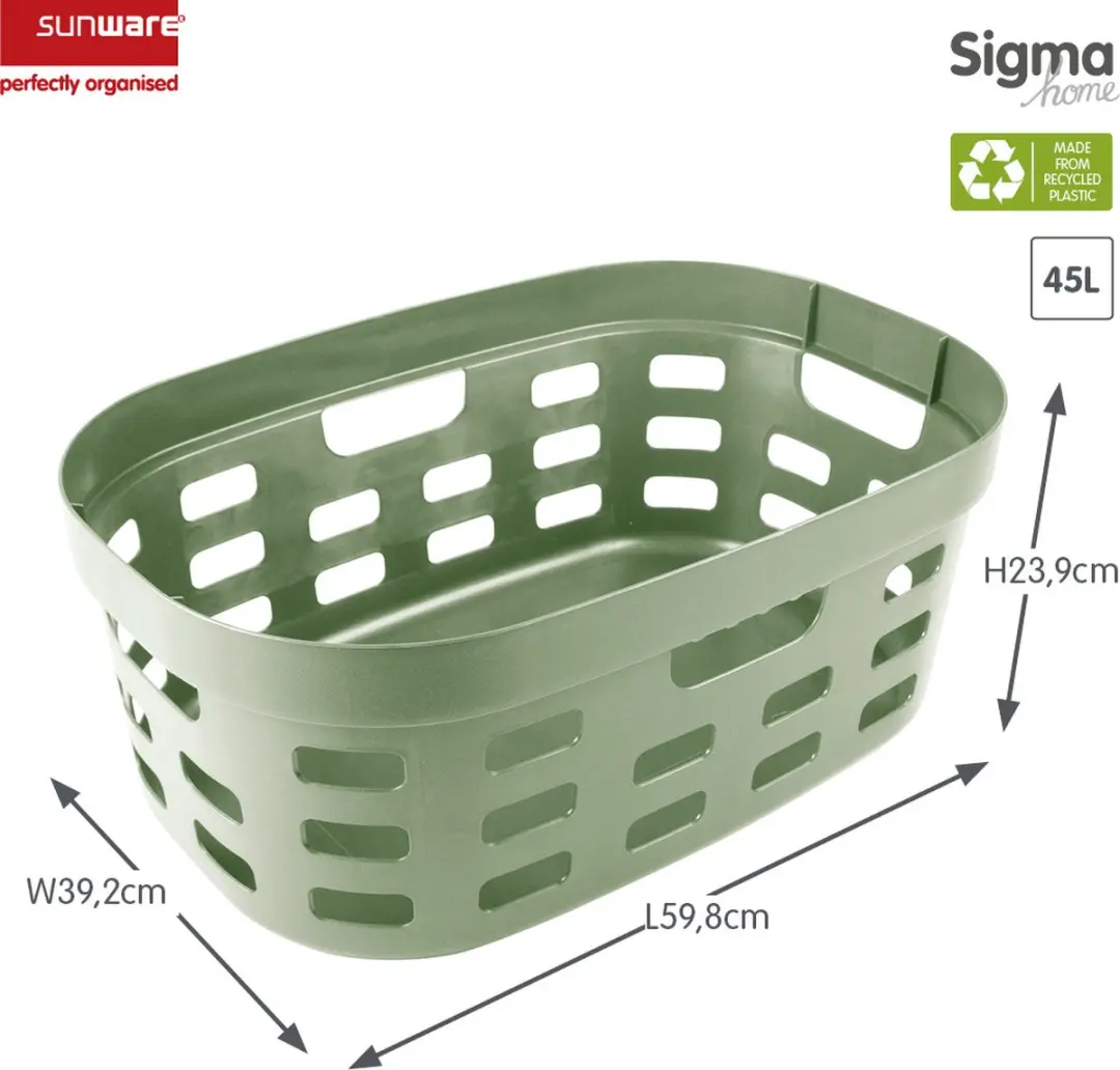 Sunware Sigma Home Wasmand 45L - Groen