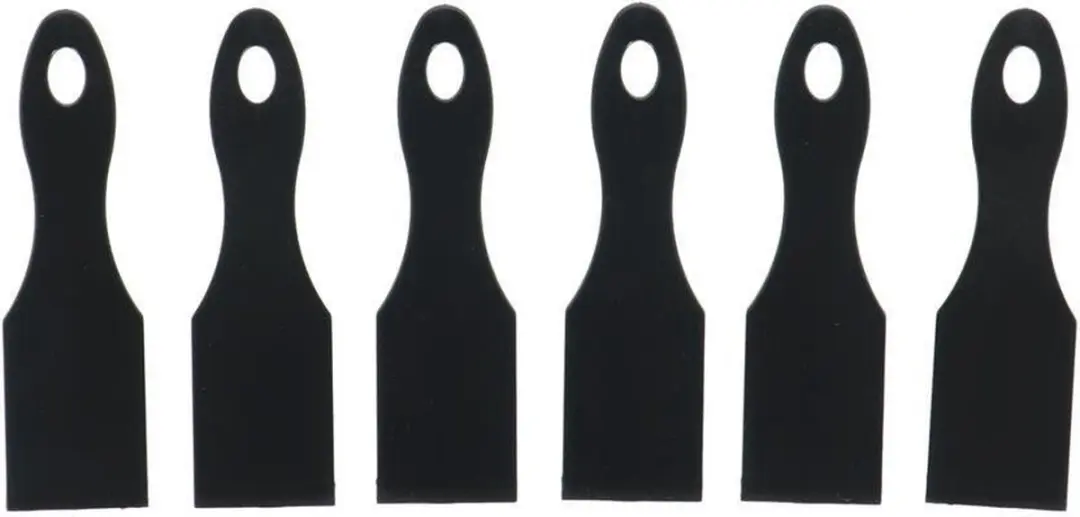Metaltex Gourmet Raclet Spatels Set - 6 Stuks - Zwart - afbeelding 6 van 6
