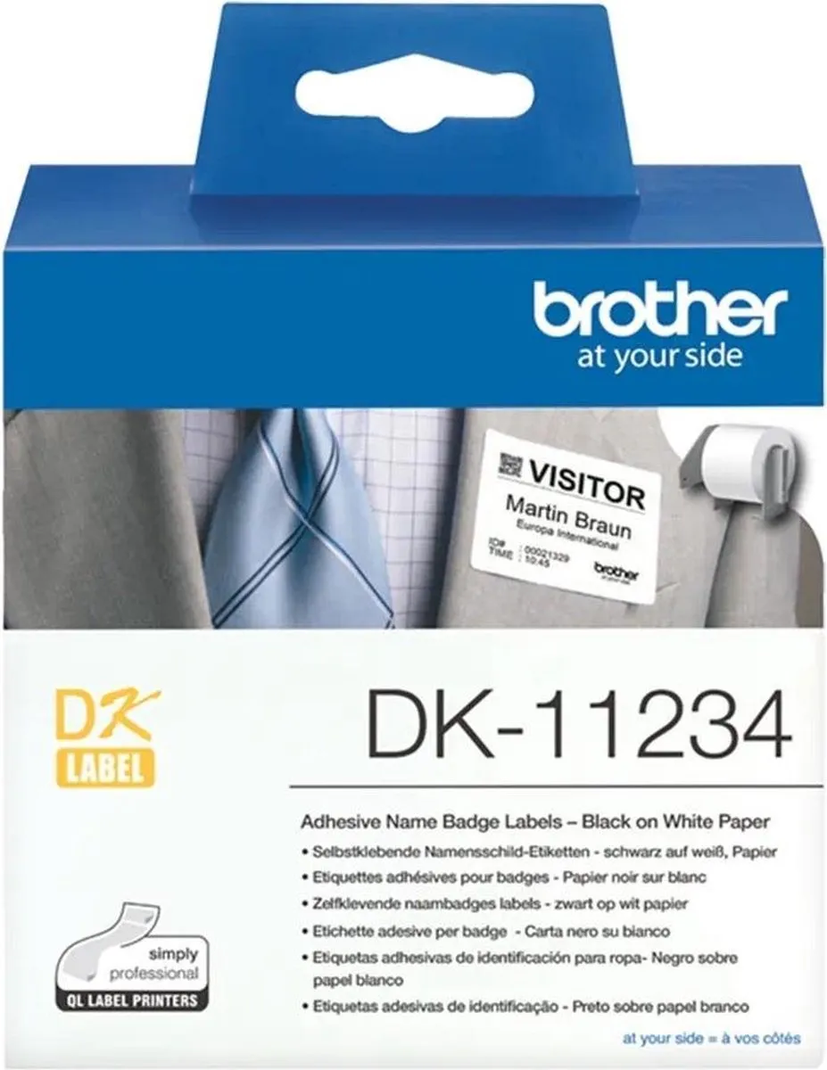 Brother DK-11234 Printeretiketten Wit