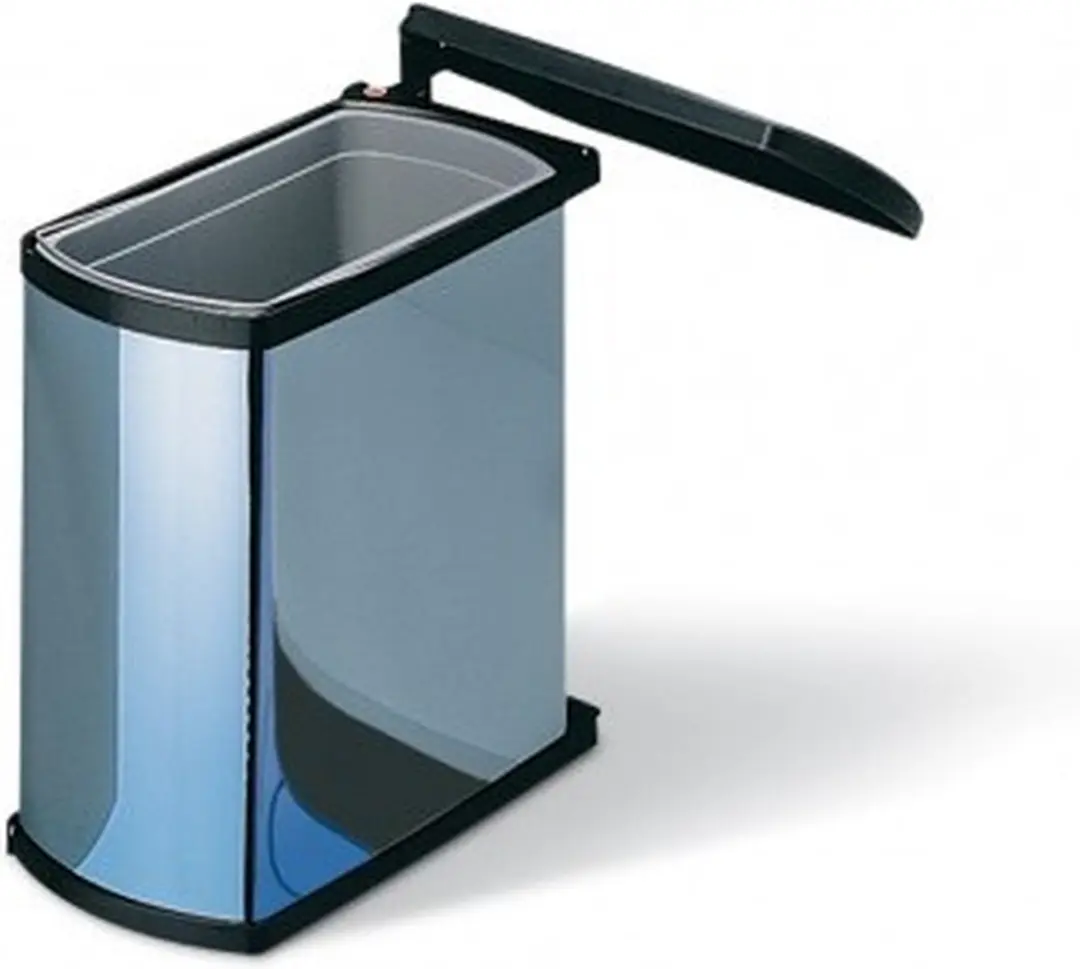 Hailo Uno-Automatic AE341810 Inbouw Prullenbak 18L - Zwart