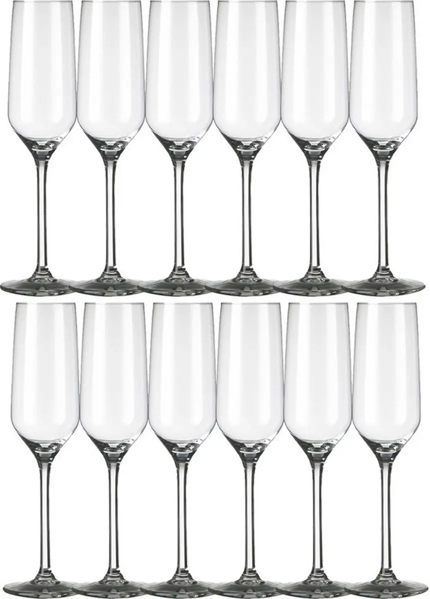 Royal Leerdam Carre Champagneglazen 12 Stuks