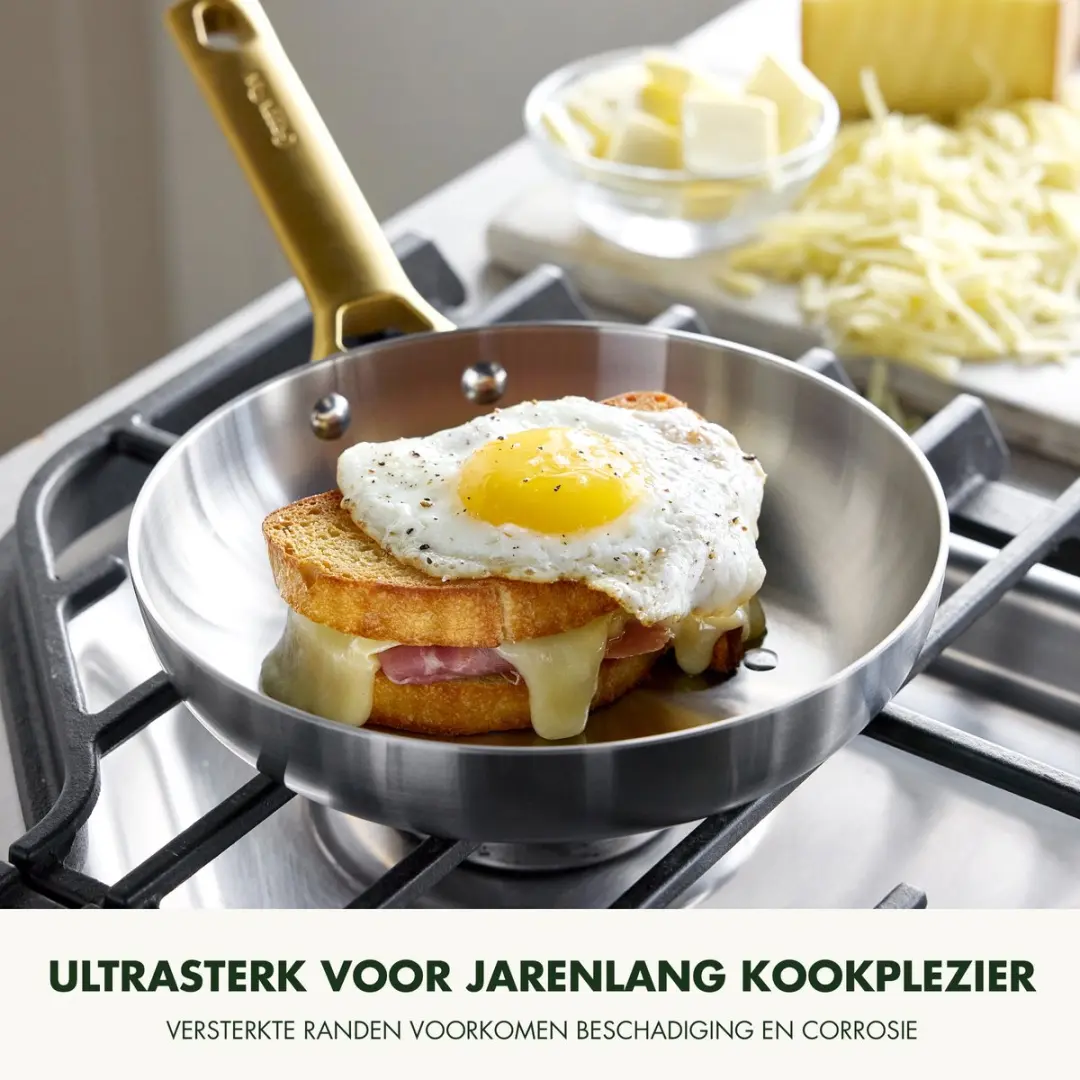 GreenPan Padova Koekenpannenset 2-delig 20/28cm - Inductie RVS - Zilver - afbeelding 6 van 6