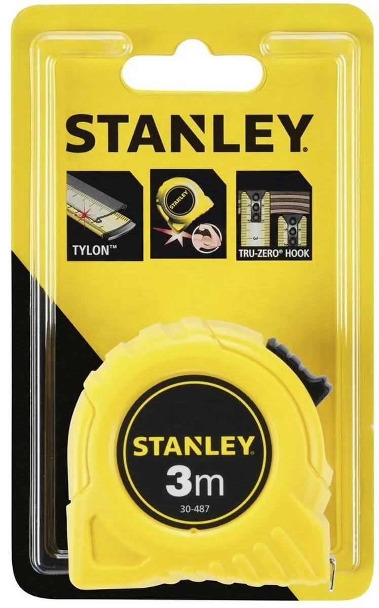 Stanley Rolbandmaat 3m 12.7mm - Geel - afbeelding 6 van 6