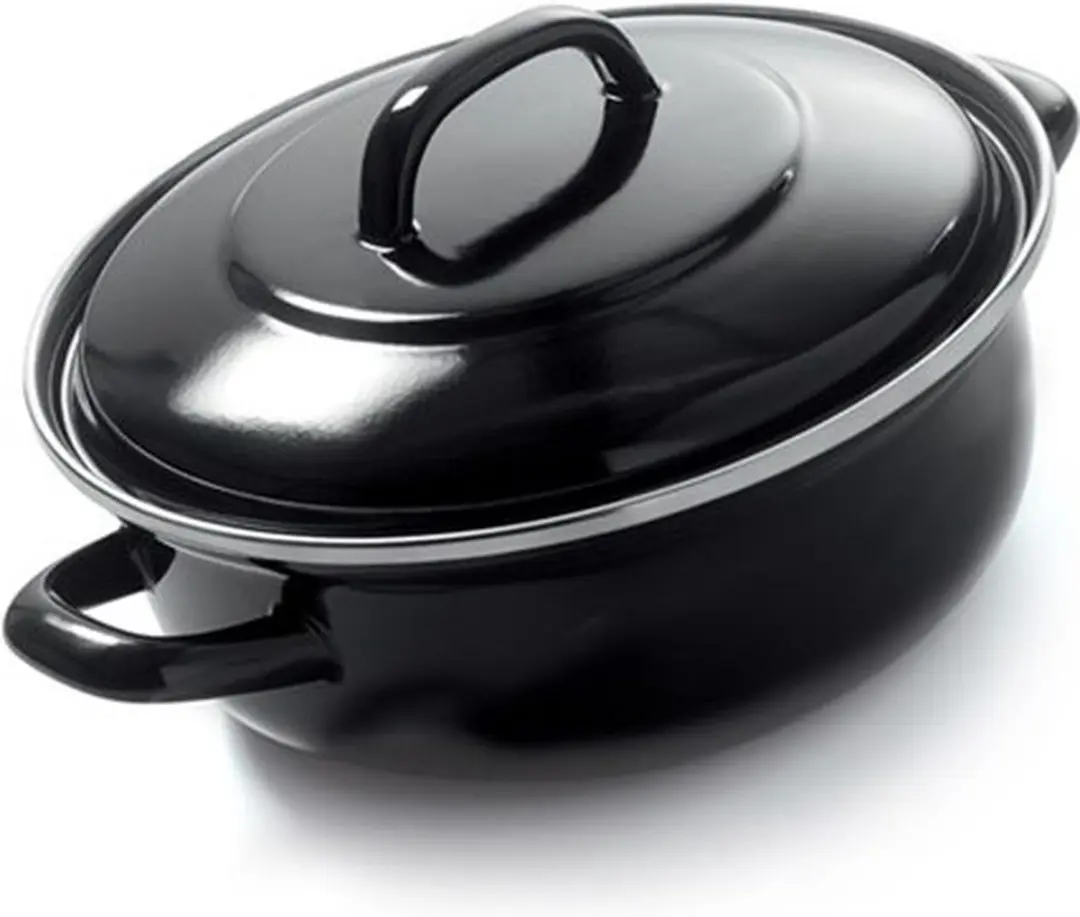 BK Fortalit Emaille Braadpan 36cm - 7.5L - Zwart/Blauw