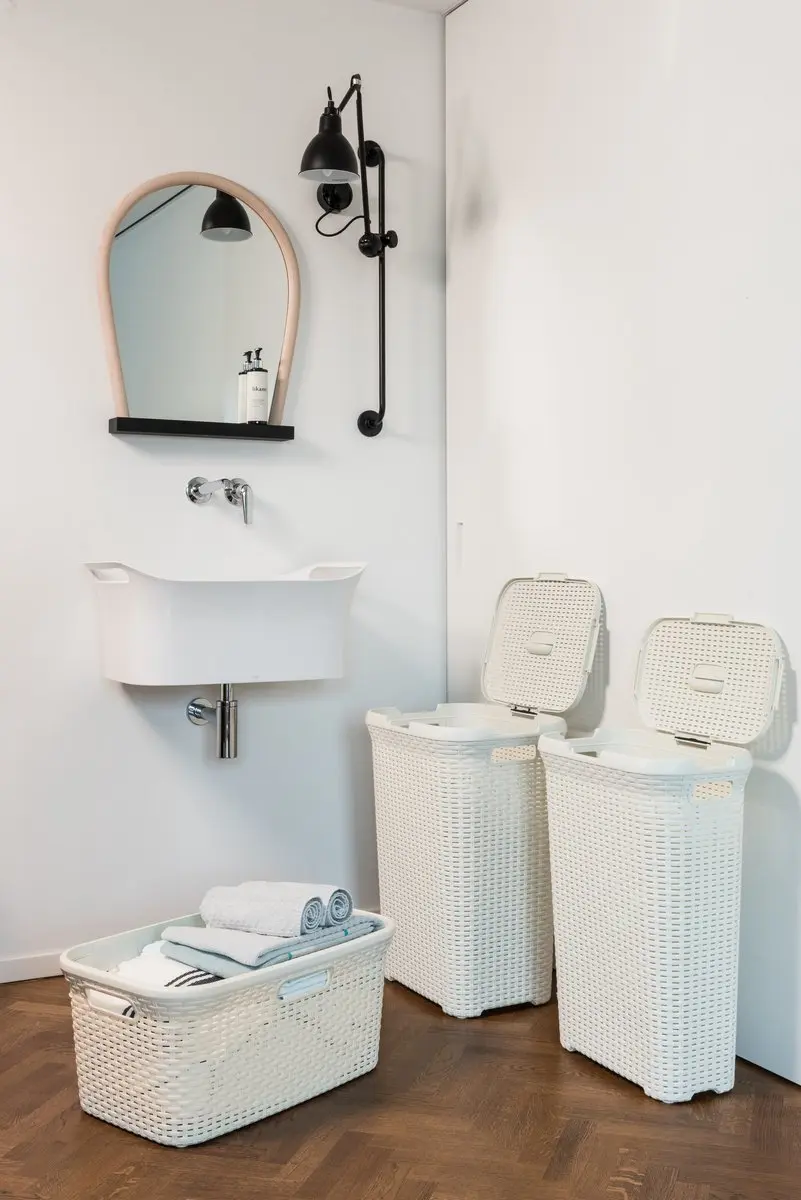 Curver Style Wasmand Set 105L - 2 Stuks Wit