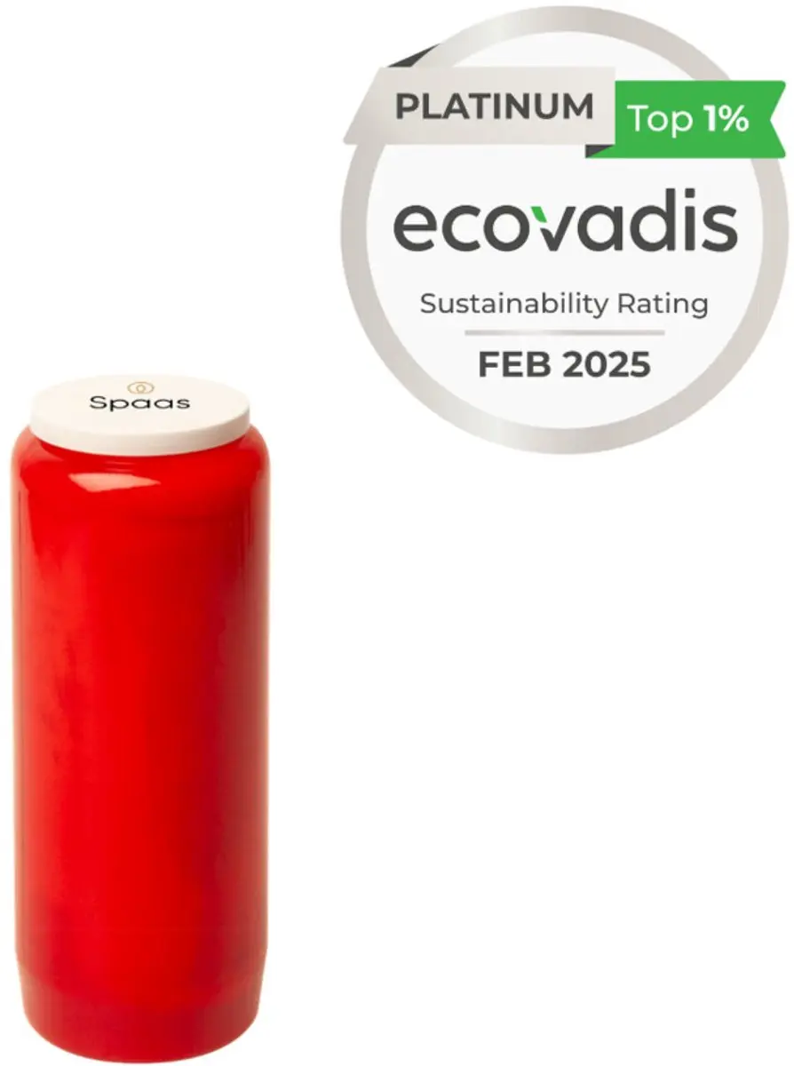Spaas Noveenkaars 9 Dagen Rood - 2 Stuks