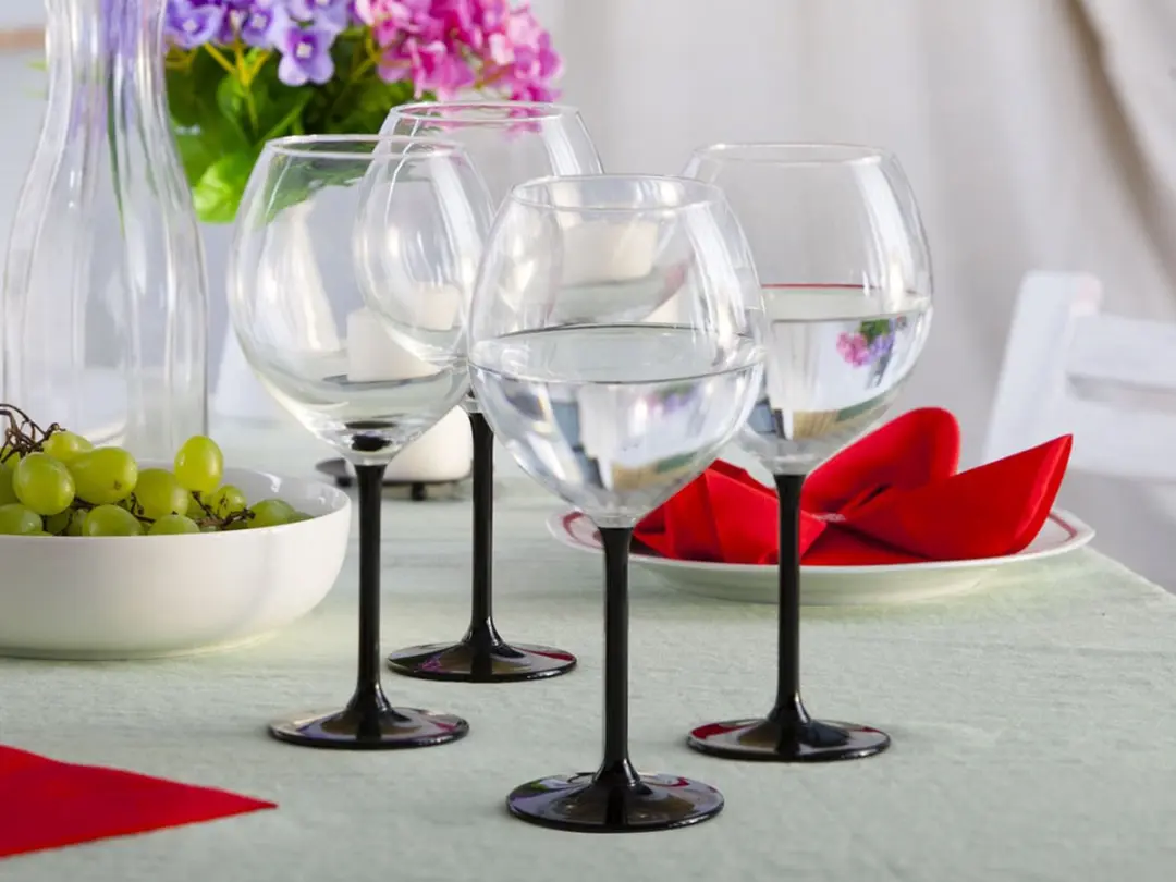 Royal Leerdam Altom Design 0103006404 Gin Tonic Glazen - 4 Stuks - Zwart