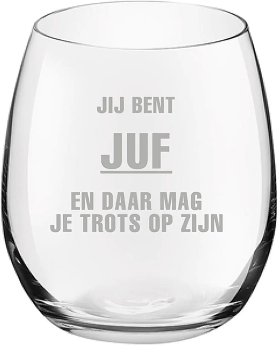 Royal Leerdam Drinkglas Juf Trots 39cl