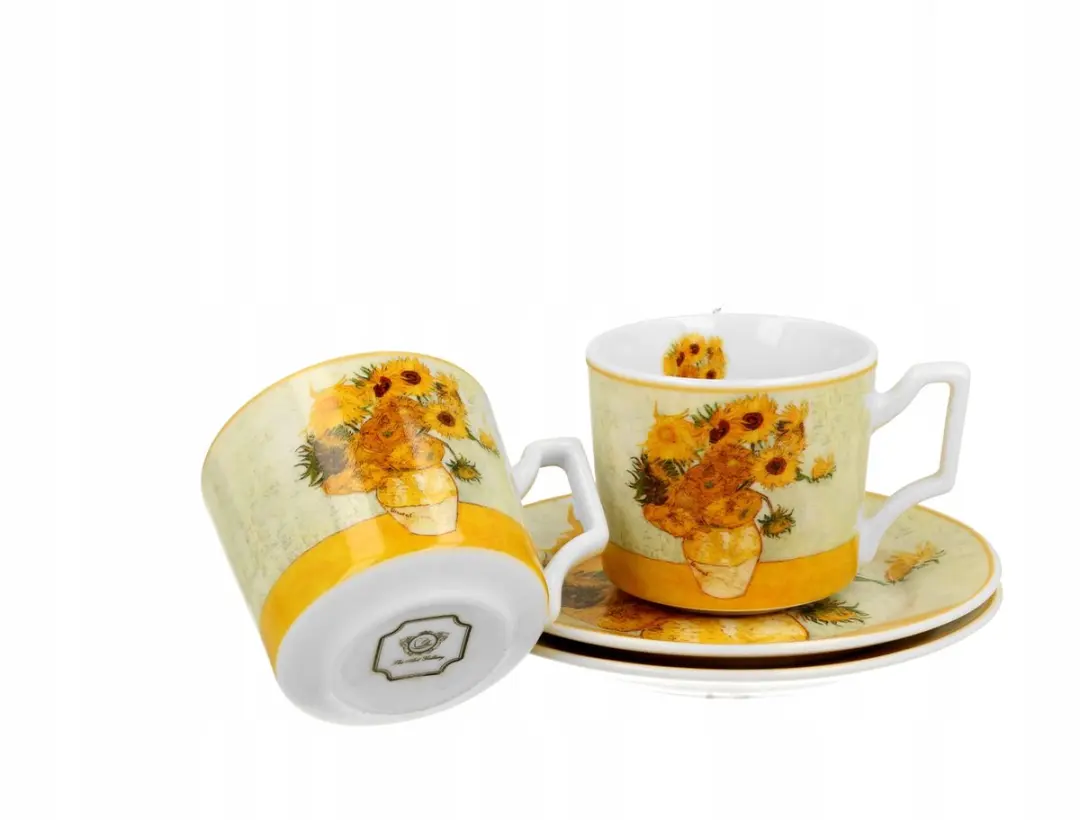 Van Gogh Luxe Espressokopjes Set - 2 Stuks - Crèmewit